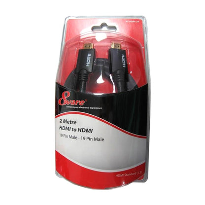 8Ware HDMI Cable 2m - Blister Pack V1.4 19pin M-M Male to Male Gold Plated 3D 10 image 1