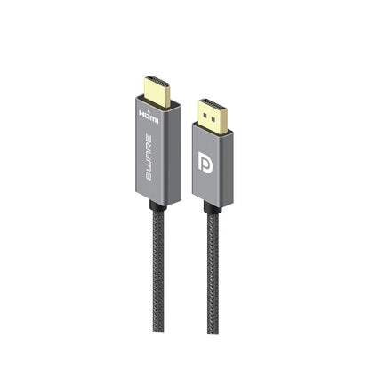 8ware 2m DisplayPort DP to HDMI Male to Male Adapter Converter Cable Retail Pack image 1