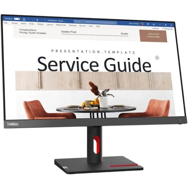 Lenovo ThnkVision S24i-30 23.8" FHD IPS, 1920x1080, 4ms, VGA, HDMI, Tilt, VESA image 0