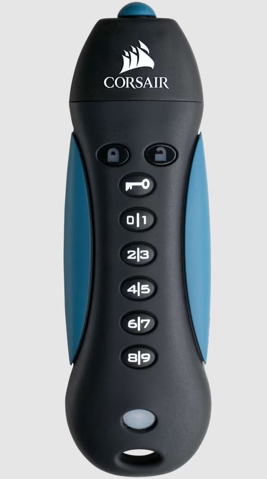 Corsair Padlock 3 128GB Secure USB 3.0 Flash Drive with Keypad - Secure 256-bit image 0