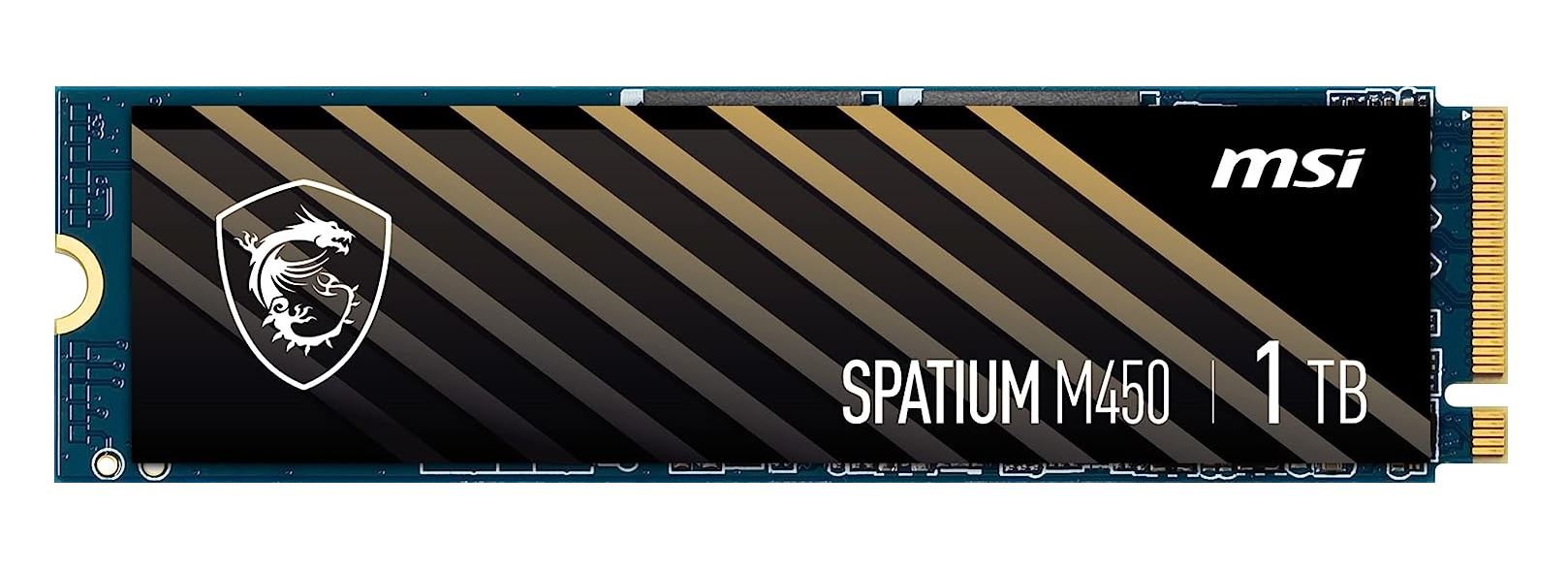MSI SPATIUM M450 1TB M.2 NVME PCIE GEN4 SSD, 1TB, M.2, PCIe Gen4, SEQUENTIAL REA image 1