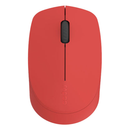 RAPOO M100 2.4GHz & Bluetooth 3 / 4 Quiet Click Wireless Mouse Red - 1300dpi Con image 1