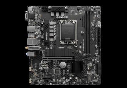 MSI PRO B760M BOMBER WIFI  mATX Motherboard, 4x DDR5~128GB, 2x PCI-E x 16, 1x PC image 1