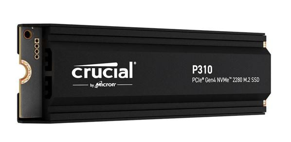 Crucial P310 1TB Gen4 2280 NVMe SSD w Heatsink 7100/6000 MB/s R/W 220TBW 1000K/1 image 1