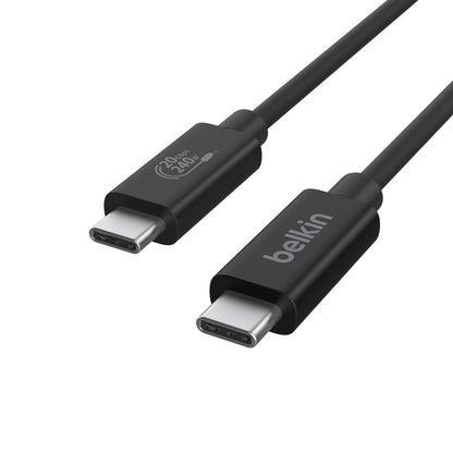 Belkin Connect USB4 Cable, 240W 20Gbps 2m, Black - (INZ004BT2MBK), Thunderbolt 4 image 3