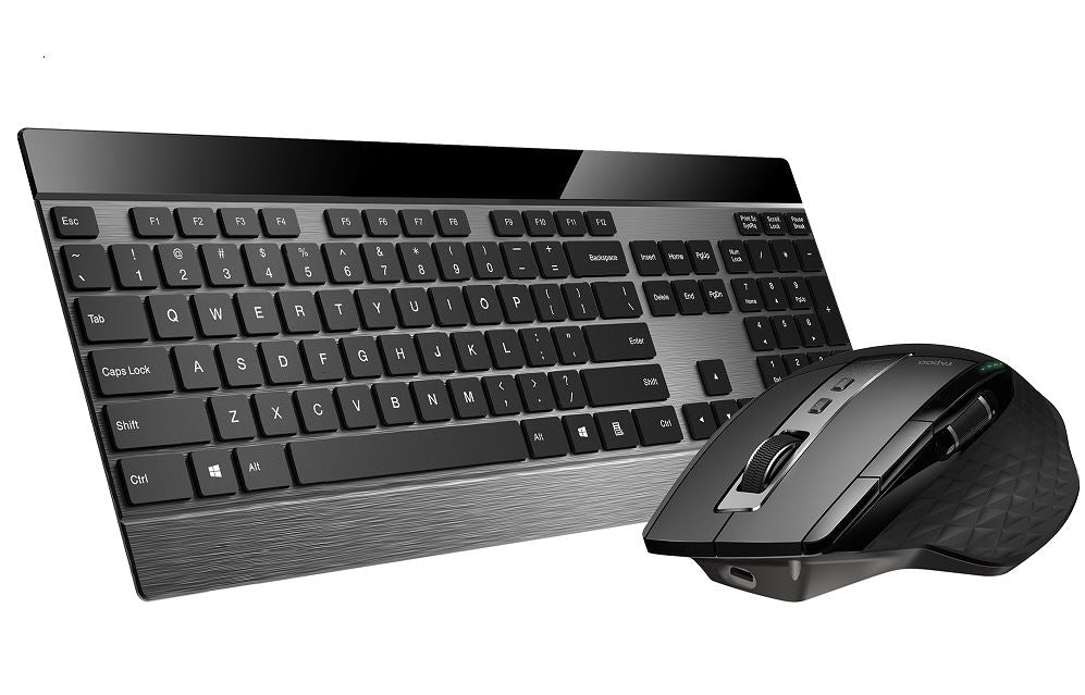 RAPOO 9900M Multi-mode Wireless Ultra-slim Keyboard & Mouse - Bluetooth 4.0, 2.4 image 1