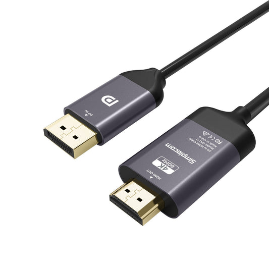 Simplecom DA211 Active DisplayPort to HDMI 2.0 Cable 2M 4K@60Hz image 0