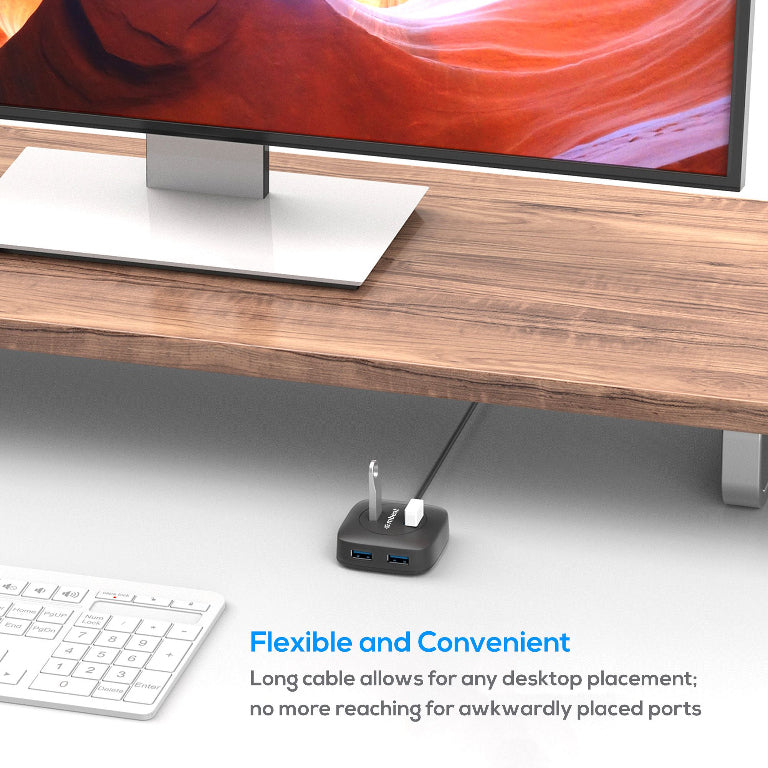 mbeat®  4-Port USB 3.0 Hub - High Speed Data Transfer image 3