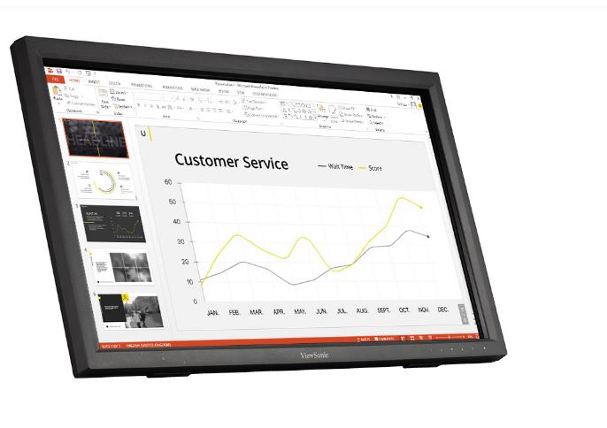 ViewSonic 24' TD2423 IR 10 Point Touch Advanced Ergonomics, Magnetic Pen Holder, image 1