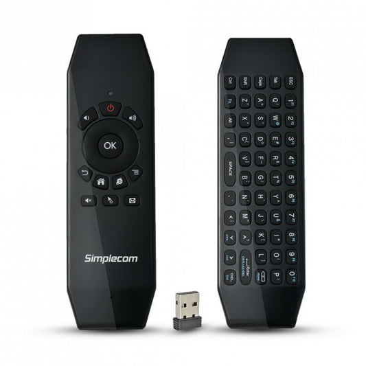Simplecom RT150 2.4GHz Wireless Remote Air Mouse Keyboard with IR Learning image 0