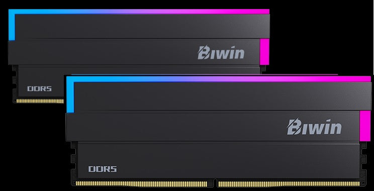 BIWIN DDR5 Memory DW100 RGB 6000mhz 32kits (16GB*2) CL34 Black Black Opal (Gamin image 0