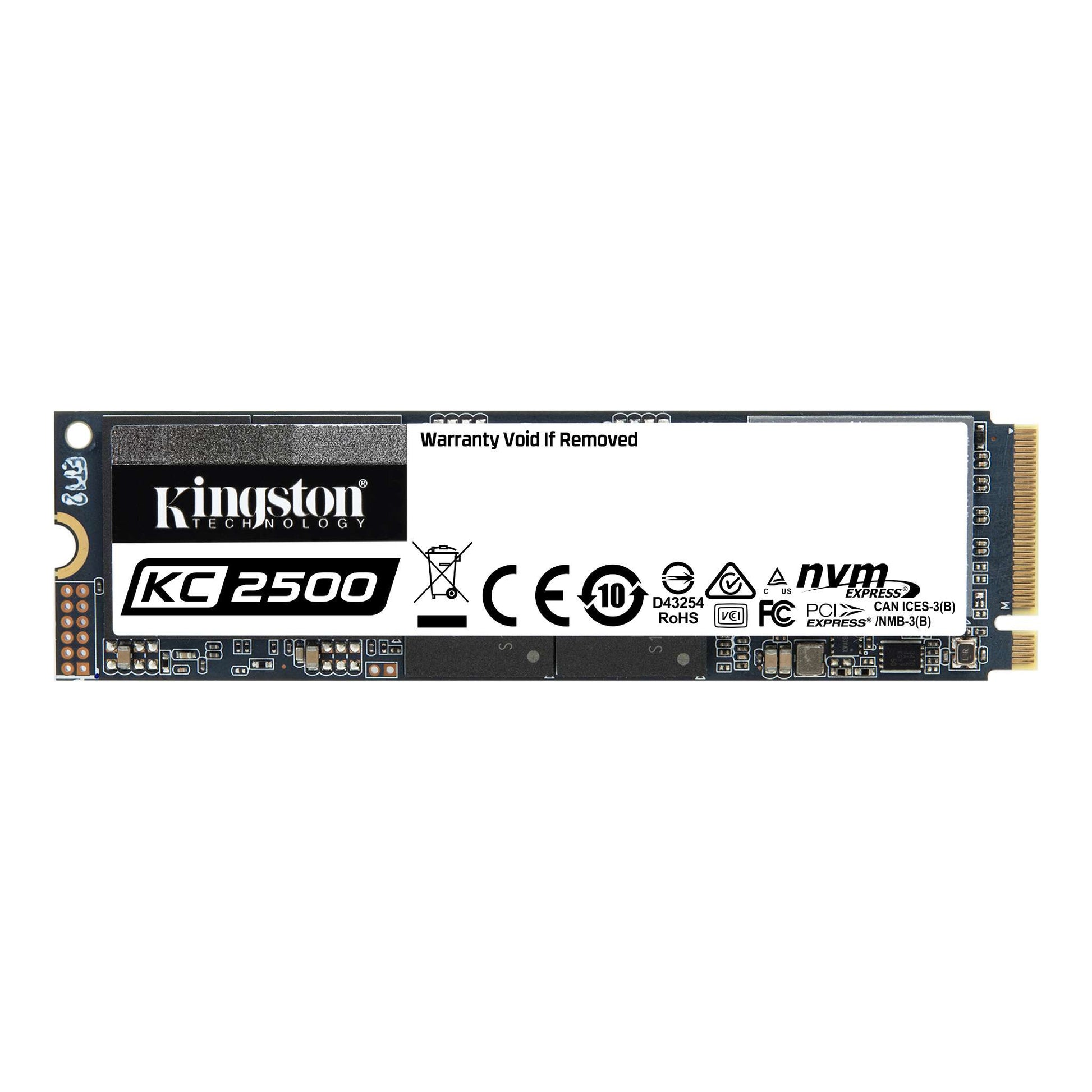 Kingston KC2500 2TB M.2 NVMe PCle SSD 3D NAND 3500/2900MB/s 375K/300K IOPS 1.2PB image 0