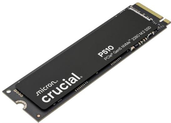 Crucial P510 2TB Gen5 2280 NVMe M.2 SSD 10,000/8,700 MB/s R/W 1200TBW 1.4M IOPS image 1