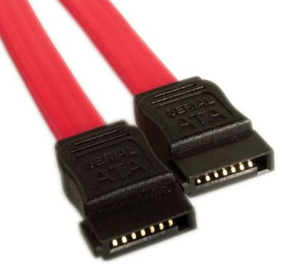 Astrotek Serial ATA SATA 2 Data Cable 50cm 7 pins to 7 pins Straight 26AWG Red ~ image 0