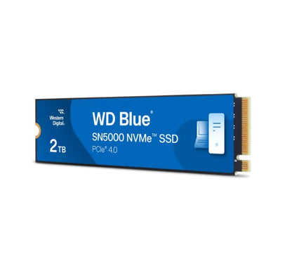 Western Digital WD Blue SN5000 NVMe™ 2TB SSD M.2 2280, 5,150MB/s R 4,850MB/s W image 1