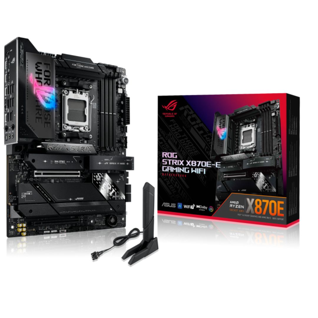 ASUS AMD ROG STRIX X870E-E GAMING WIFI (AM5) ATX Motherboard 4x DDR5 192GB, 1x P image 3