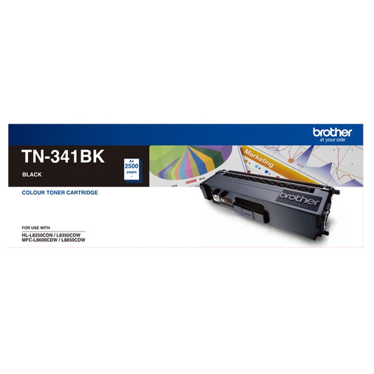 Brother TN-341BK Colour Laser-Standard Yield Black Toner to suit HL-L8250CDN/835 image 0
