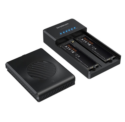 Simplecom SD560 Dual Bay NVMe M.2 SSD Enclosure Offline Clone Docking Station US image 1