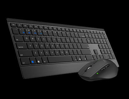 RAPOO 9500M Bluetooth & 2.4G Wireless Keyboard Mouse Combo Black- Multi-Device c image 0