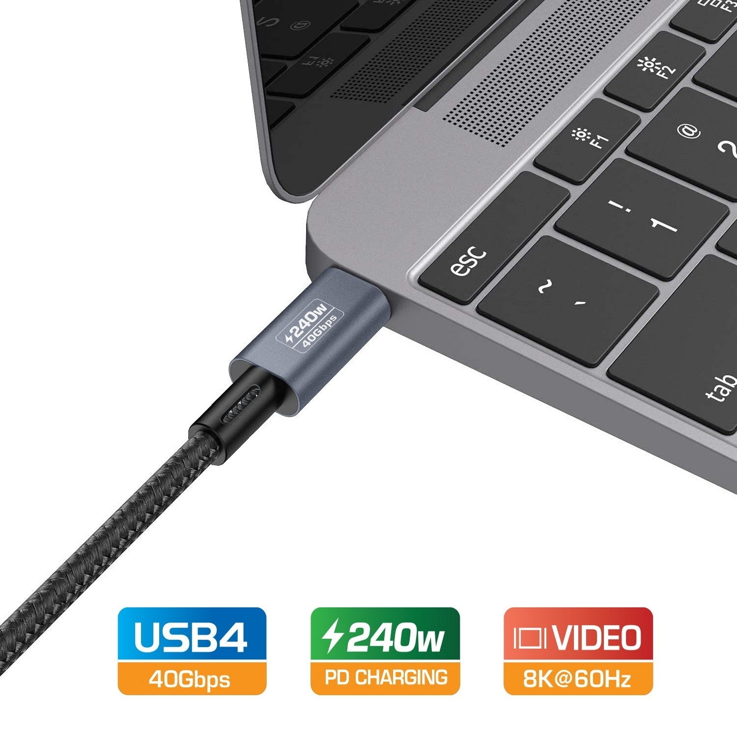 Simplecom CA612 USB-C to USB-C Cable USB4 40Gbps 5A 240W PD3.1 8K@60Hz 1.2M image 3