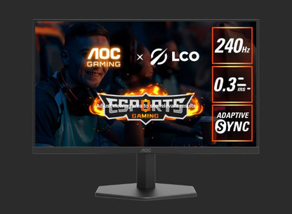 AOC27' IPS FHD, 240Hz, HDR10, 1H1DP, Adaptive Sync,Low input lag,Gaming mode,Dia image 0