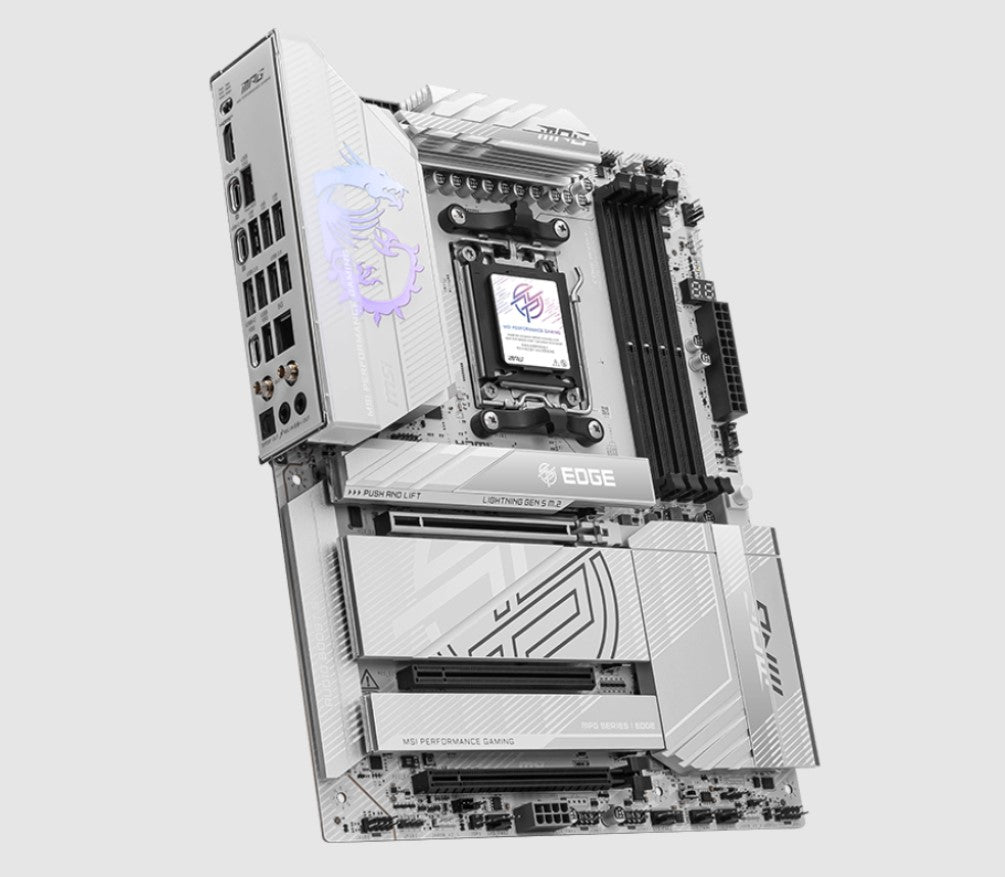 MSI MPG X870EEDGE TI WIFI, AMD AM5 ATX Motherboard 4x DDR5~256GB, 3x PCIe x16, 4 image 1