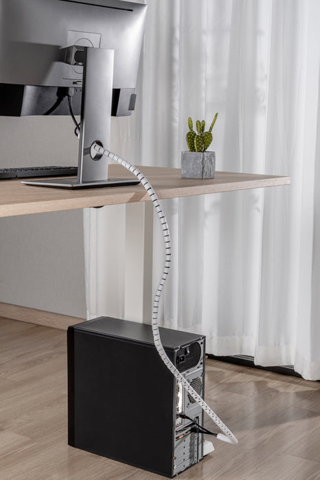 Brateck 15mm/0.59' Diameter Coiled Tube Cable Sleeve Material Polyethylene(PE) D image 3