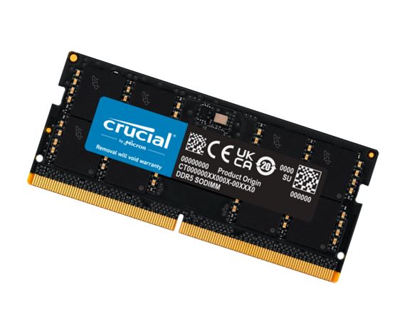 Crucial 64GB (1x64GB) DDR5 SODIMM 5600MHz CL46 Desktop PC Memory image 0