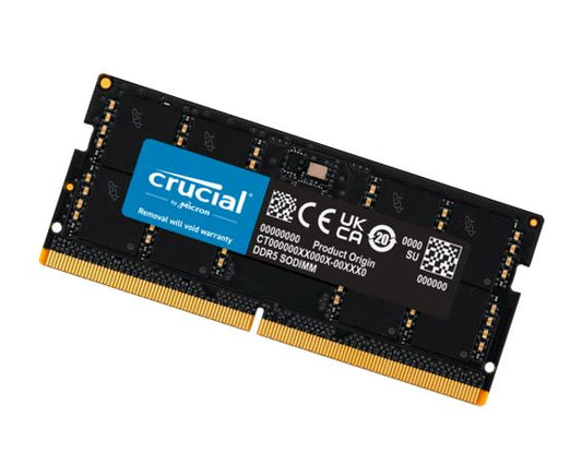 Crucial 64GB (1x64GB) DDR5 SODIMM 5600MHz CL46 Desktop PC Memory image 0