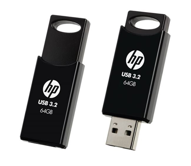 HP 712B 64GB USB 3.2 Flash Drive Memory Stick Thump Key External Storage Capless image 0