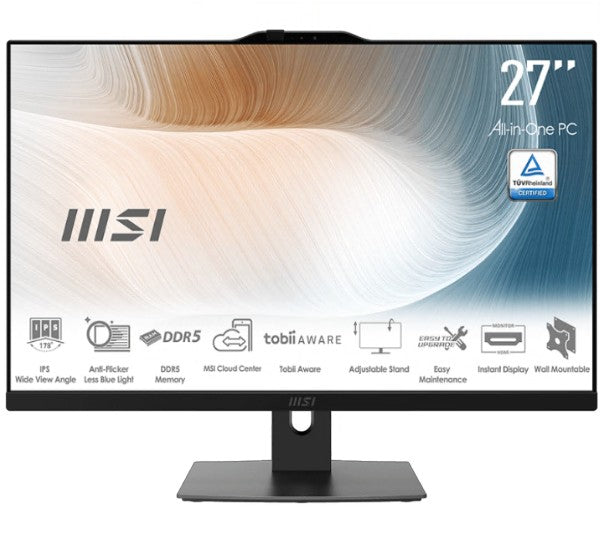 MSI Modern AM272P 1M-1219AU , Black, 27' Non-Touch, Core 5 120U/D5 64GB/1TB SSD/ image 0