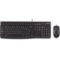 Logitech 920-002586 MK120 USB USB Keyboard and Mouse, Spill Resistant, Black image 0