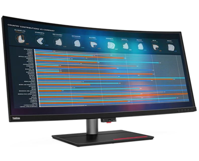 LENOVO ThinkVision P40w-20 40' WUHD Curve Monitor IPS 5K 5120x2160 21:9 Height A image 1