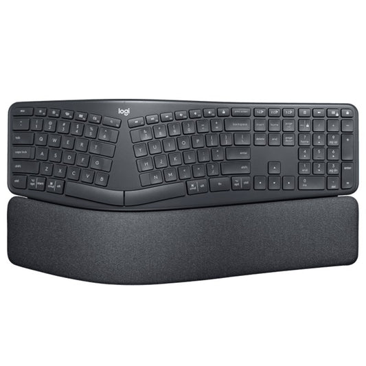 Logitech K860 ERGO Split Wireless Keyboard - Curved Ergonomic Split Keyboard, Bl image 0