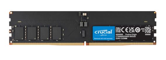 Crucial 64GB (1x64GB) DDR5 CUDIMM 6400MHZ CL52 Desktop PC Memory for Intel Core image 0