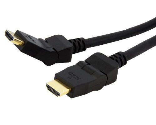 Astrotek HDMI Cable 2m - v1.4 19 pins Type A Male to Male 180 Degree Swivel Type image 0