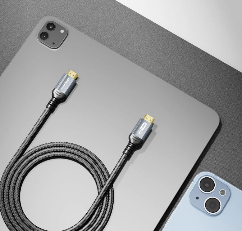 mbeat Tough Link 1.5m Certified 8K HDMI Cable - Space Grey  HDMI 2.1 (male) to H image 0