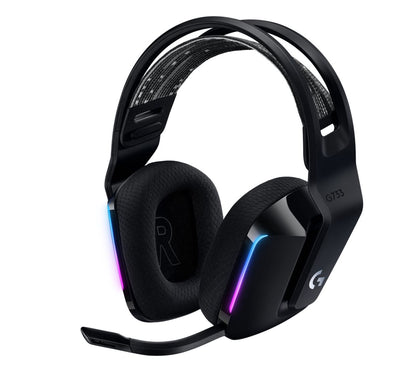 Logitech G733 Lightspeed Wireless RGB Gaming Headset Black USB Headphones Freque image 0