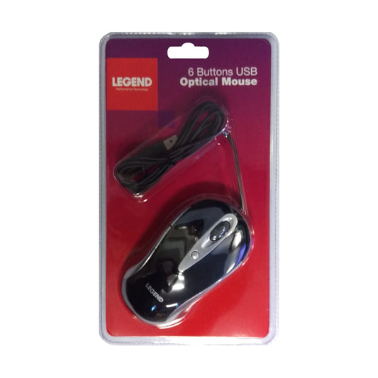 Legend MUSBOPT 6 Button USB Optical Mouse image 0