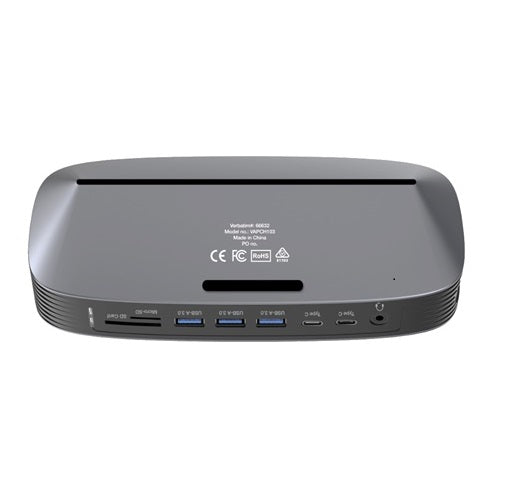 Verbatim 4K USB-C Triple Monitor Docking Station with 70W Power - 13-in-1, 2x HD image 0