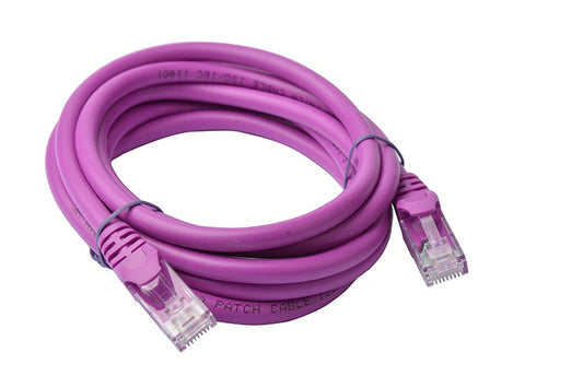 8Ware CAT6A Cable 2m - Purple Color RJ45 Ethernet Network LAN UTP Patch Cord Sna image 0