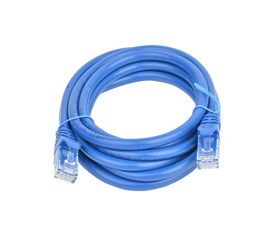 8Ware CAT6A Cable 2m - Blue Color RJ45 Ethernet Network LAN UTP Patch Cord Snagl image 0