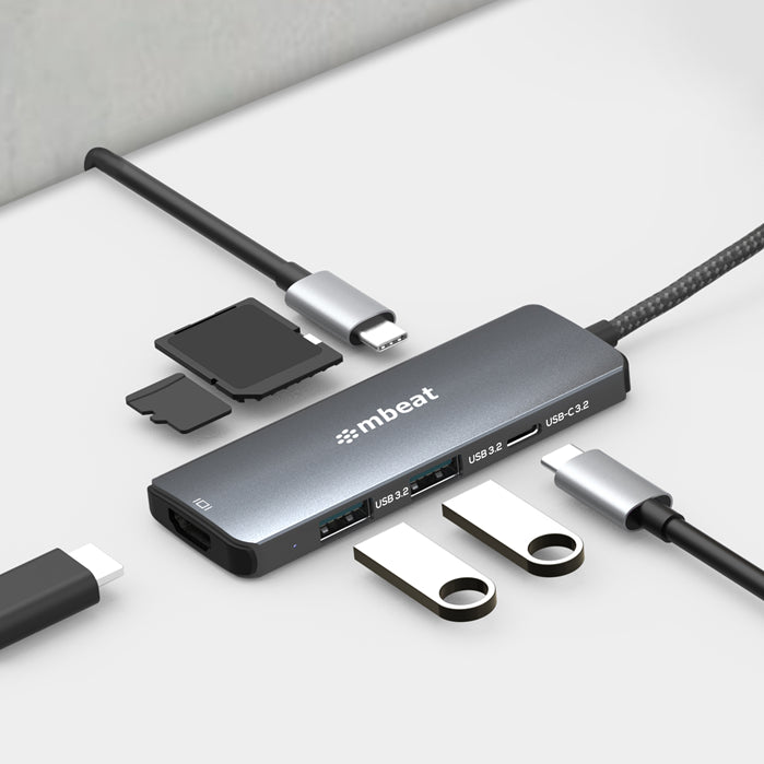 mbeat Elite 7-in-1 Multifunction USB-C 3.2 Hub with 8K HDMI 100W Pass Through - image 3
