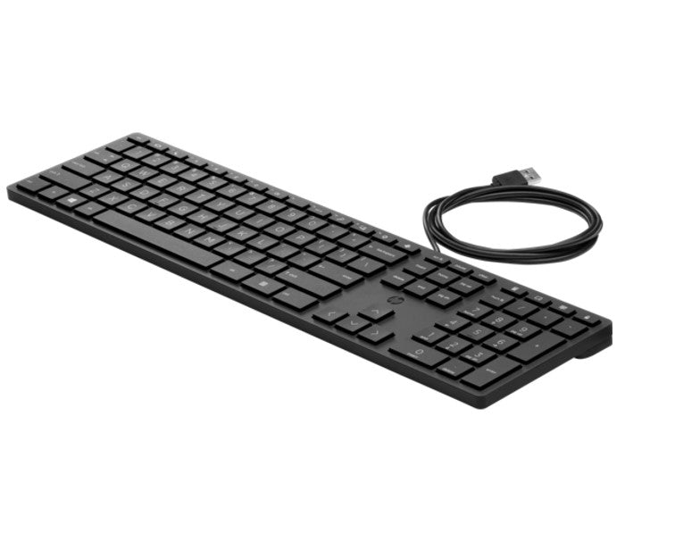 HP Wired 320K Full-Sized Keyboard - Compatible with Windows 10, Desktop PC, Lapt image 1