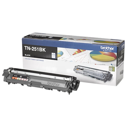 Brother TN-251BK BLACK TONER CARTRIDGE TO SUIT HL-3150CDN/3170CDW/MFC-9140CDN/93 image 0