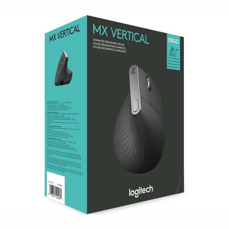 Logitech 910-005449 MX Vertical Advanced Ergonomic Mouse, Wireless and Bluetooth image 0