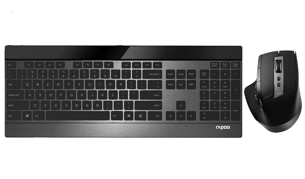 RAPOO 9900M Multi-mode Wireless Ultra-slim Keyboard & Mouse - Bluetooth 4.0, 2.4 image 0