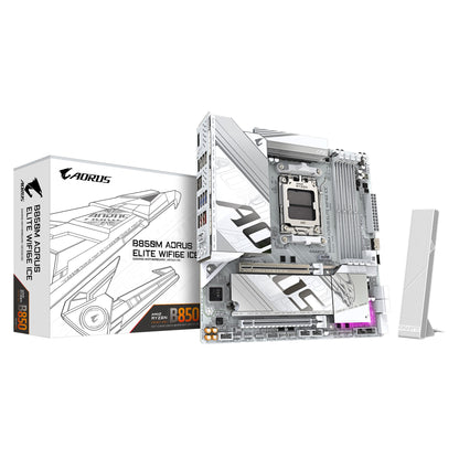 Gigabyte B850M A ELT WF6E ICE, AMD AM5, 4 x DDR5 up to 256 GB, 1 x HDMI, 1 x PCI image 0