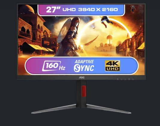 AOC 27' IPS LCD W-LED 16:9, 4K 3840 x 2160 UHD HDR10 Speakers HDMI 2.1 x 2 Displ image 0