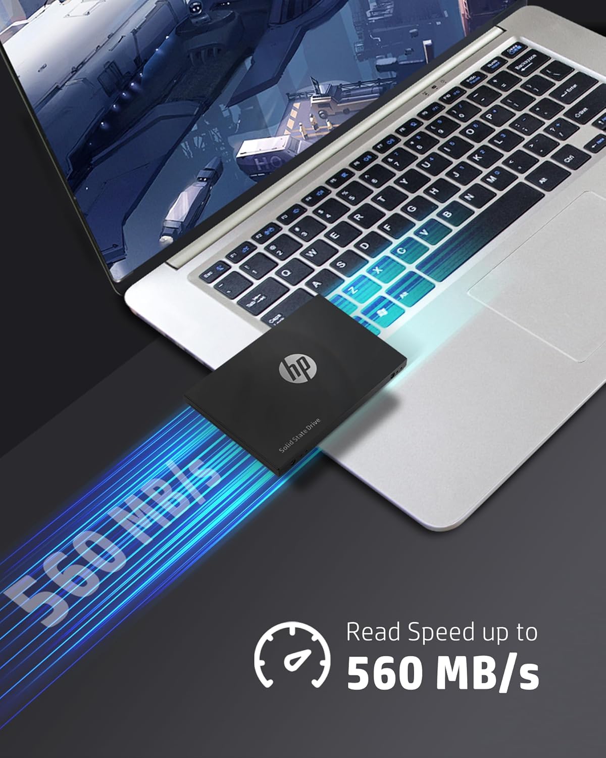 HP S750 1TB SATA III 6GB/s 2.5 inch SSD Delivers Exhilarating Speed 560MB/s & 52 image 1